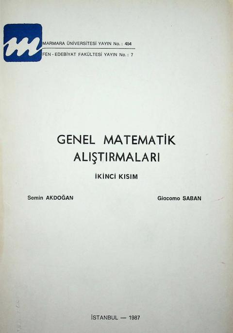 Genel Matematik Alıştırmaları: İkinci Kısım